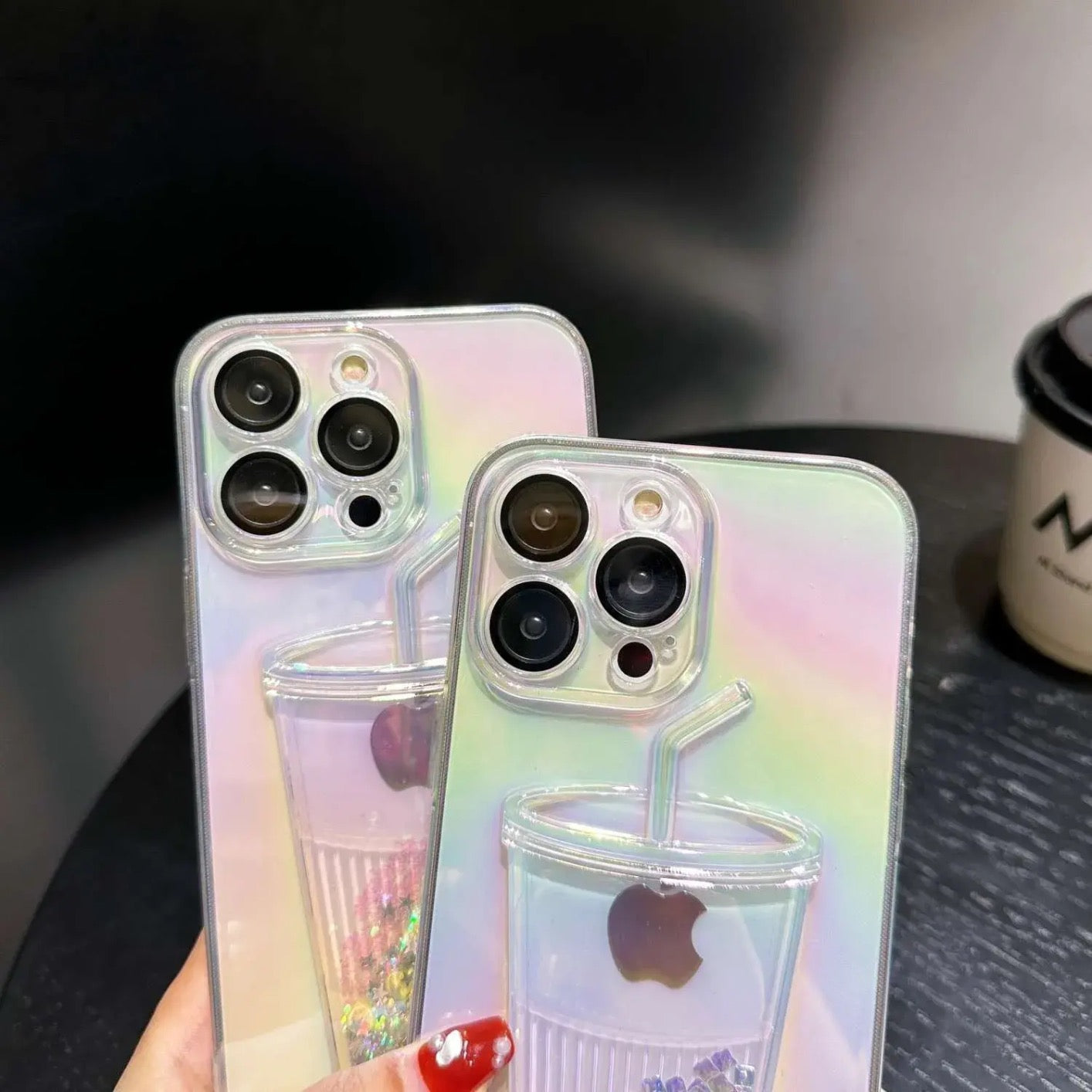 iPhone Case Quicksand Bottle Design B