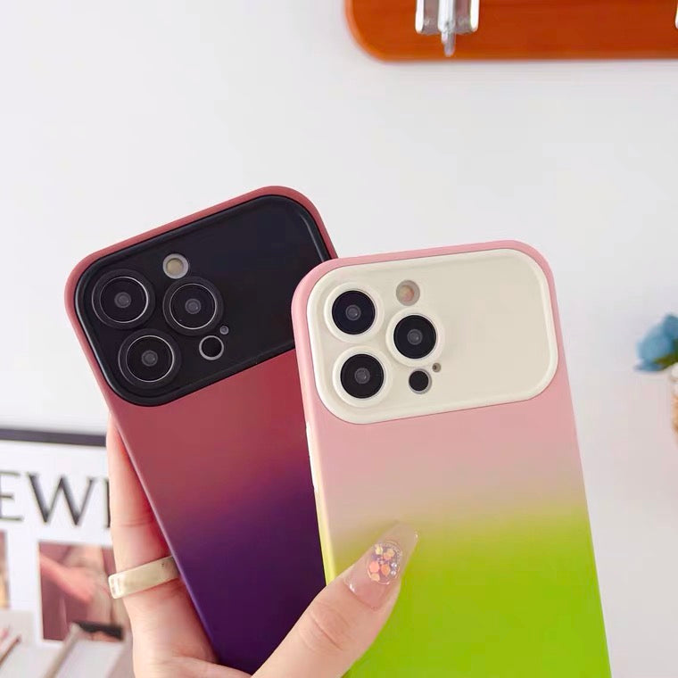 iPhone Case Gradient Color Series with Large Window(With Logo)