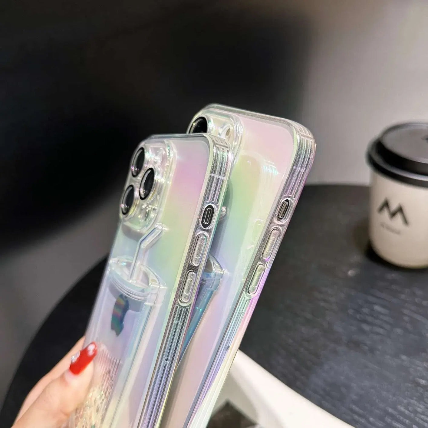 iPhone Case Quicksand Bottle Design B