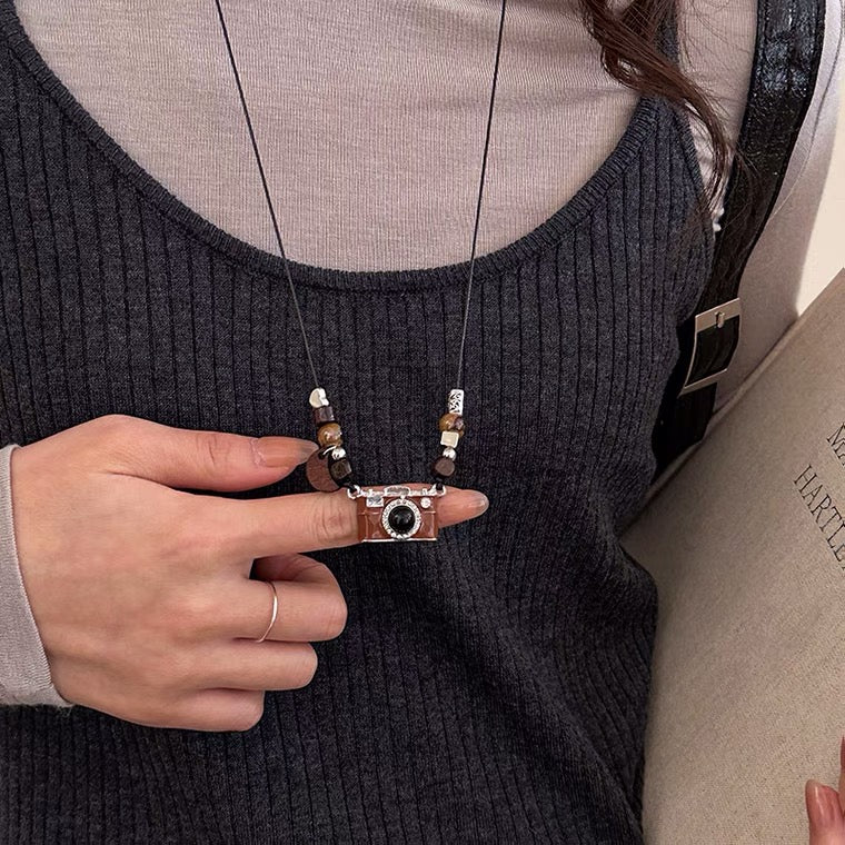Necklace Cute Camera Design