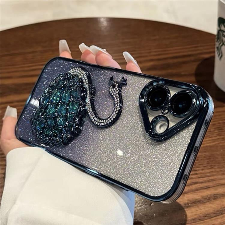 iPhone Case Quicksand Swan Design B(With A Glitter Sheet)