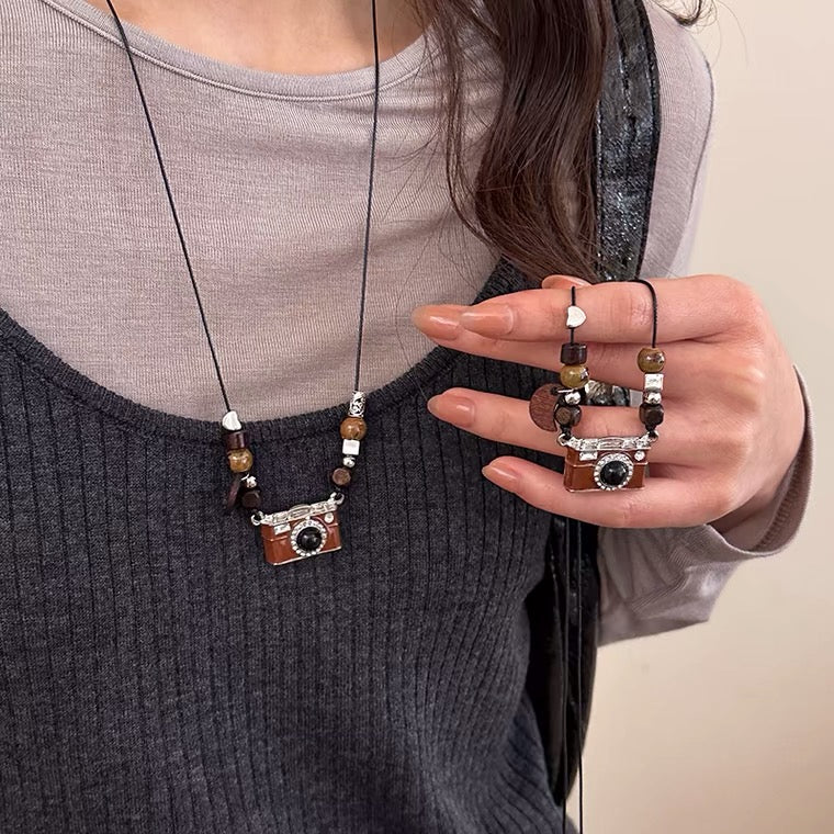 Necklace Cute Camera Design