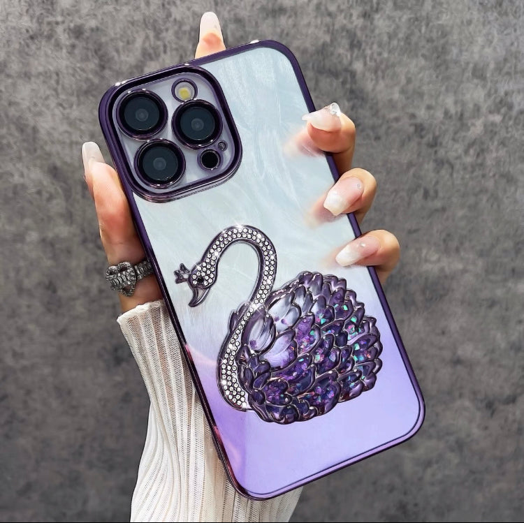 iPhone Case Quicksand Swan Design A