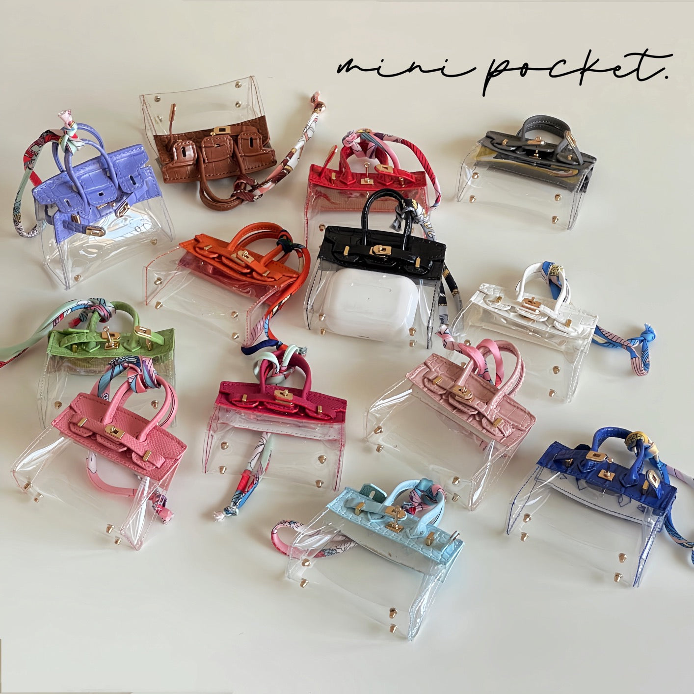 AirPods Case Mini Bag Design A-6(Colors Series B）