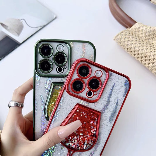 iPhone Case Red Wine Glass Design(Colors Series B)