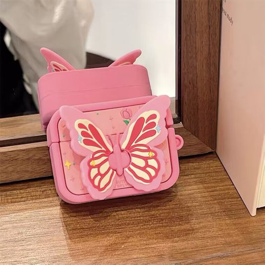 AirPods Case Butterfly Design with A Hook