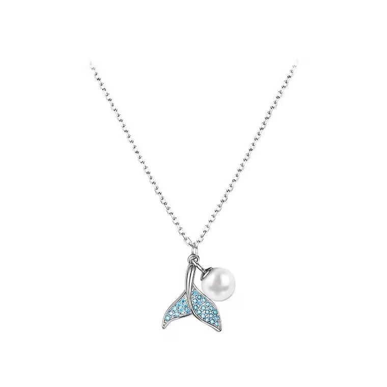 Necklace Fishtail Pearlss Design