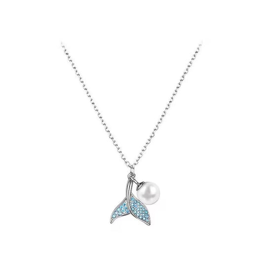 Necklace Fishtail Pearlss Design