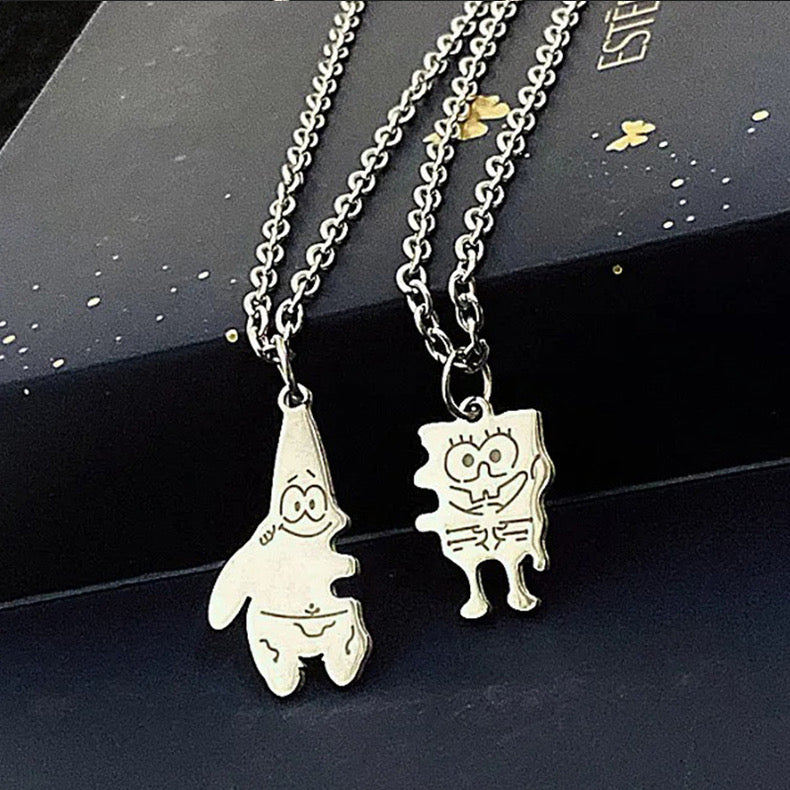 Necklace Couples SpongBob Design