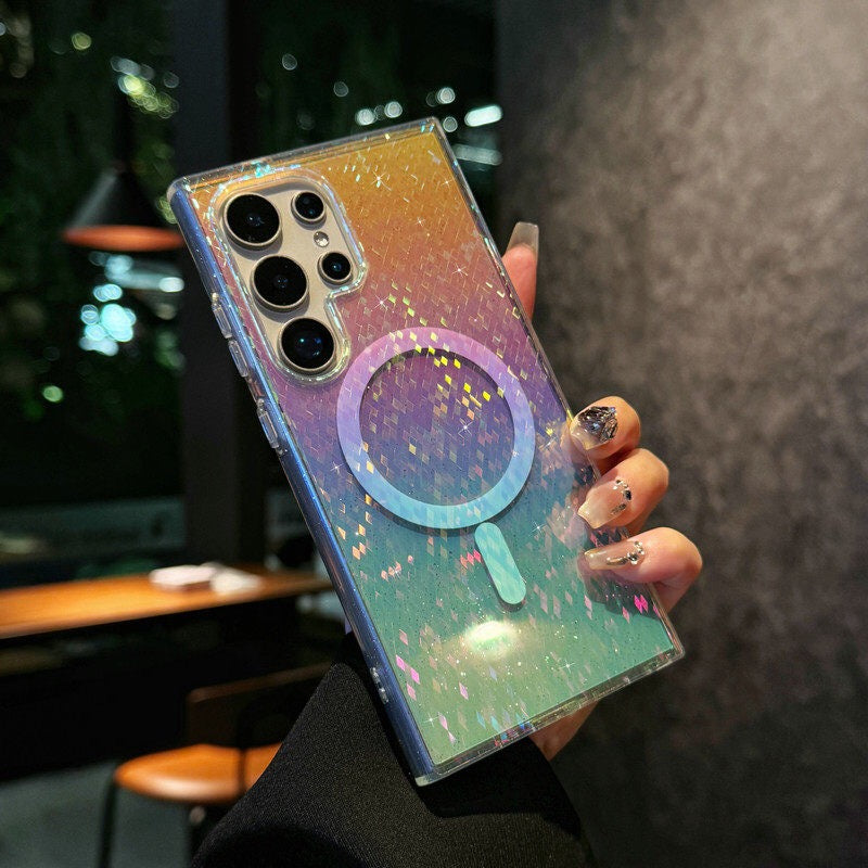 Samsung Case Colorful Glitter Design