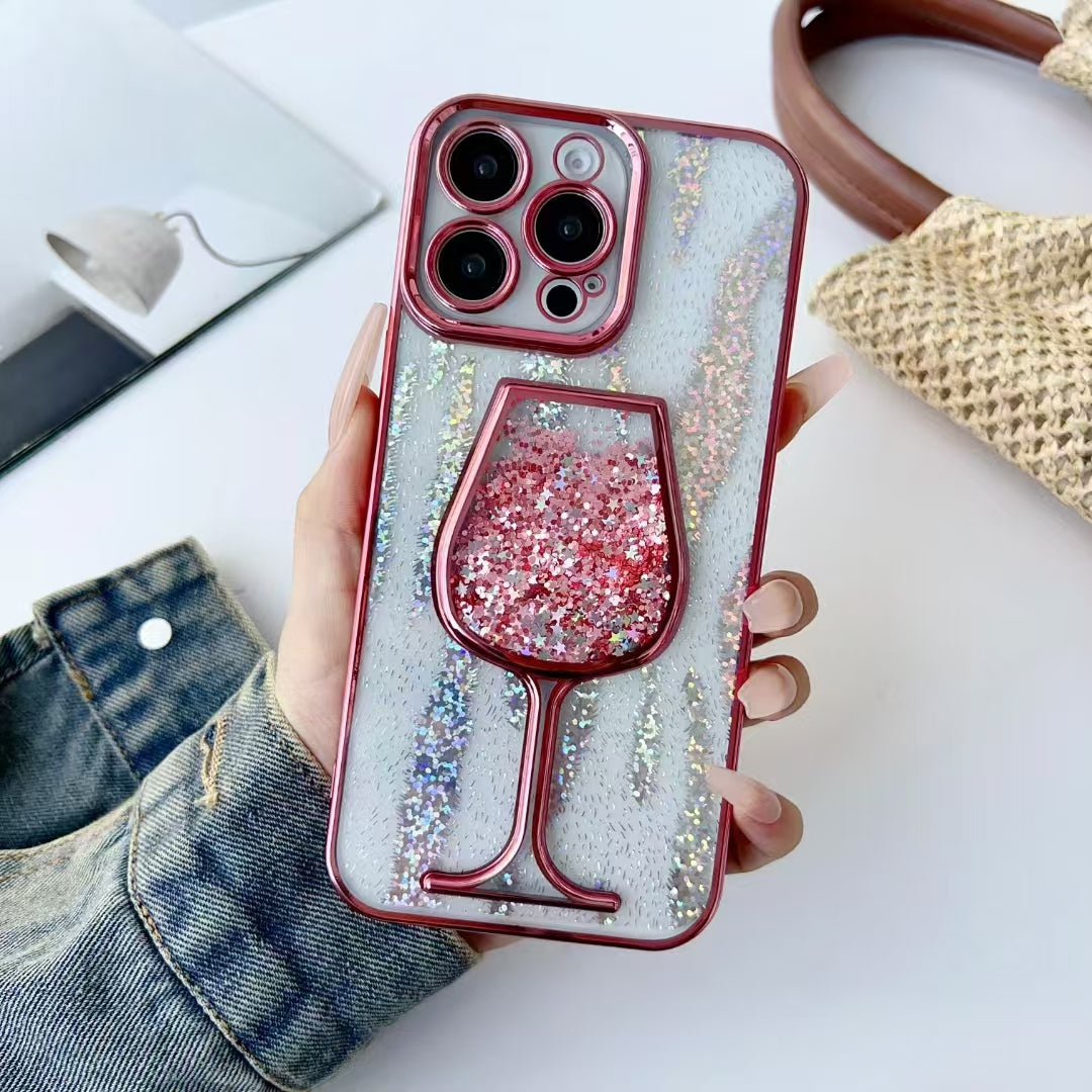 iPhone Case Red Wine Glass Design(Colors Series A)
