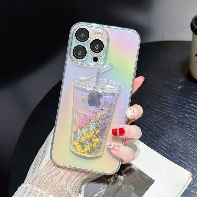 iPhone Case Quicksand Bottle Design B