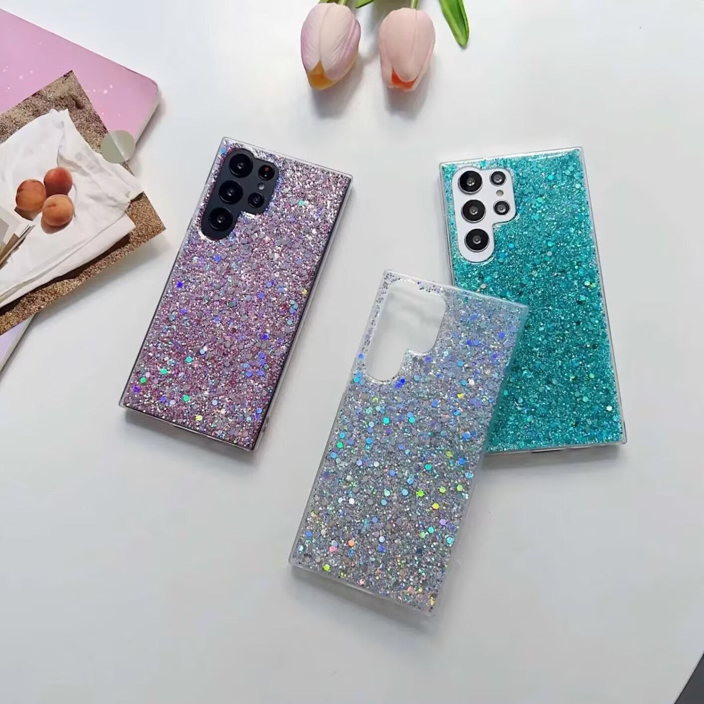Samsung Case Glitter Sequins Design(Colors Series B)