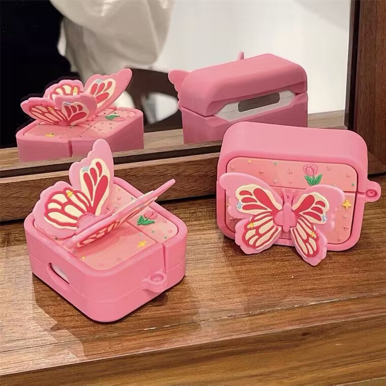 AirPods Case Butterfly Design with A Hook