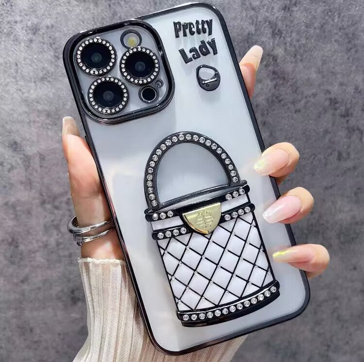 iPhone Case Bag Design A with A Mirror Stand