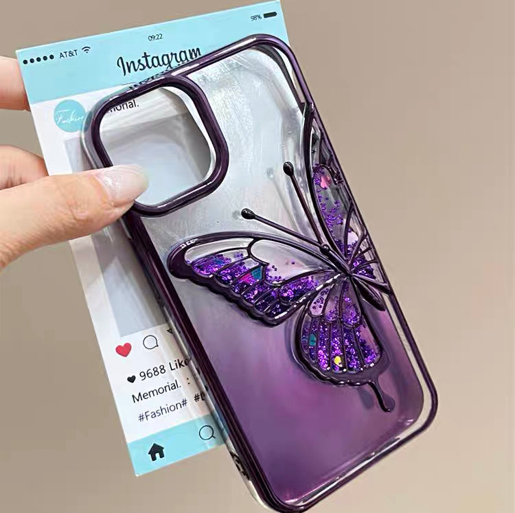 iPhone Case Quicksand Butterfly Design D