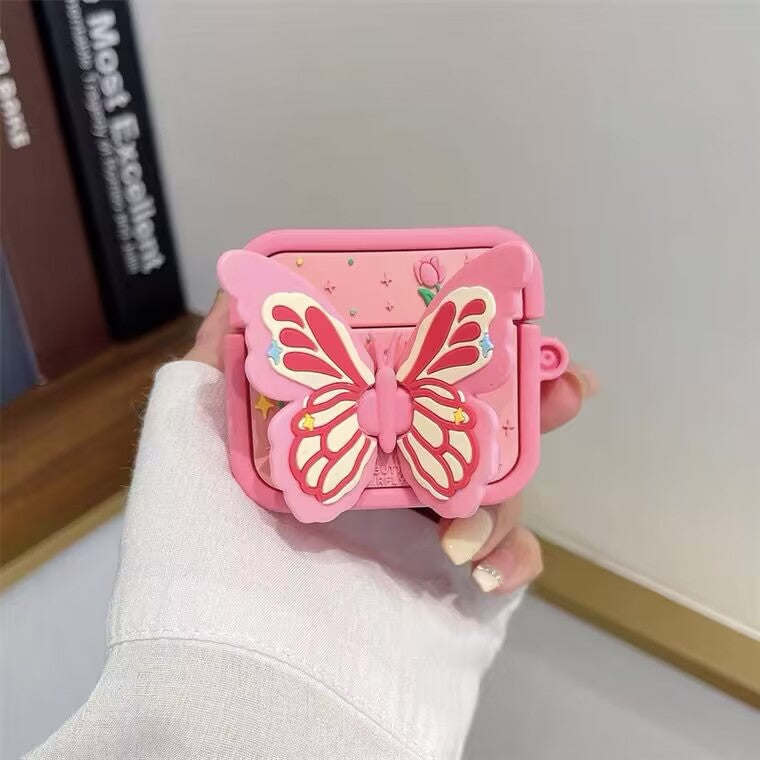 AirPods Case Butterfly Design with A Hook
