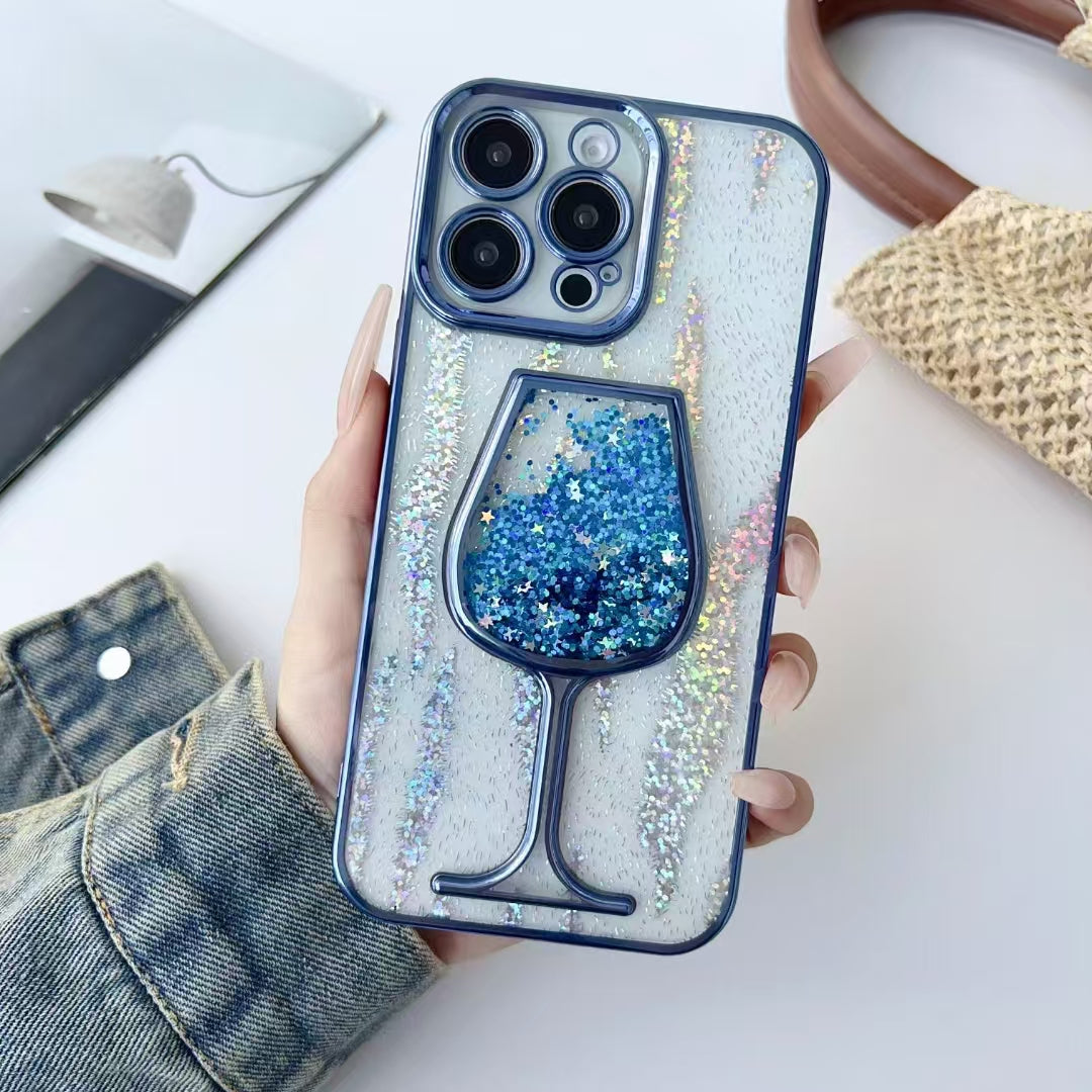 iPhone Case Red Wine Glass Design(Colors Series A)