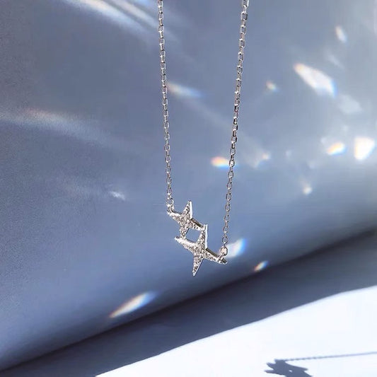 Necklace Four-pointed Star Design