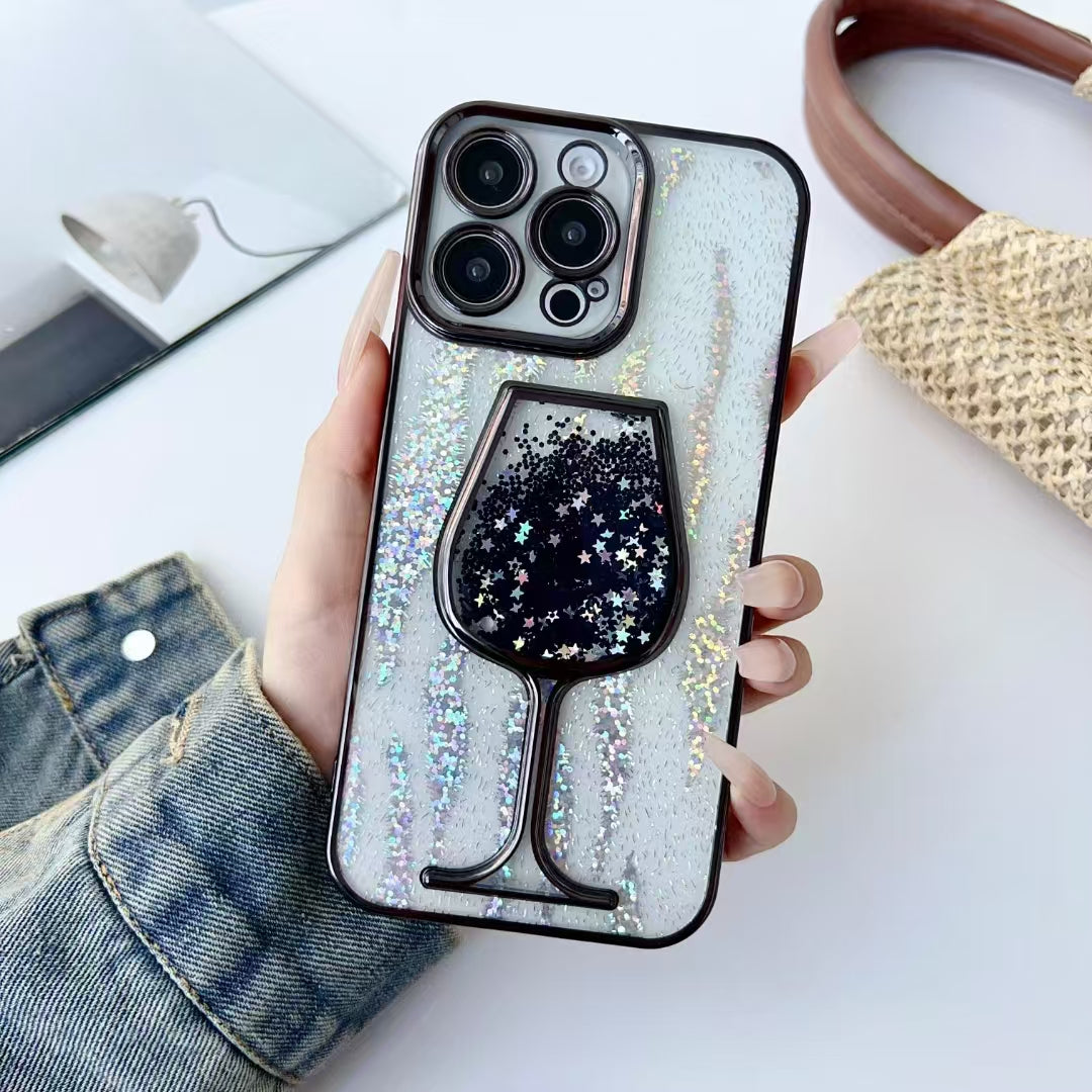 iPhone Case Red Wine Glass Design(Colors Series B)