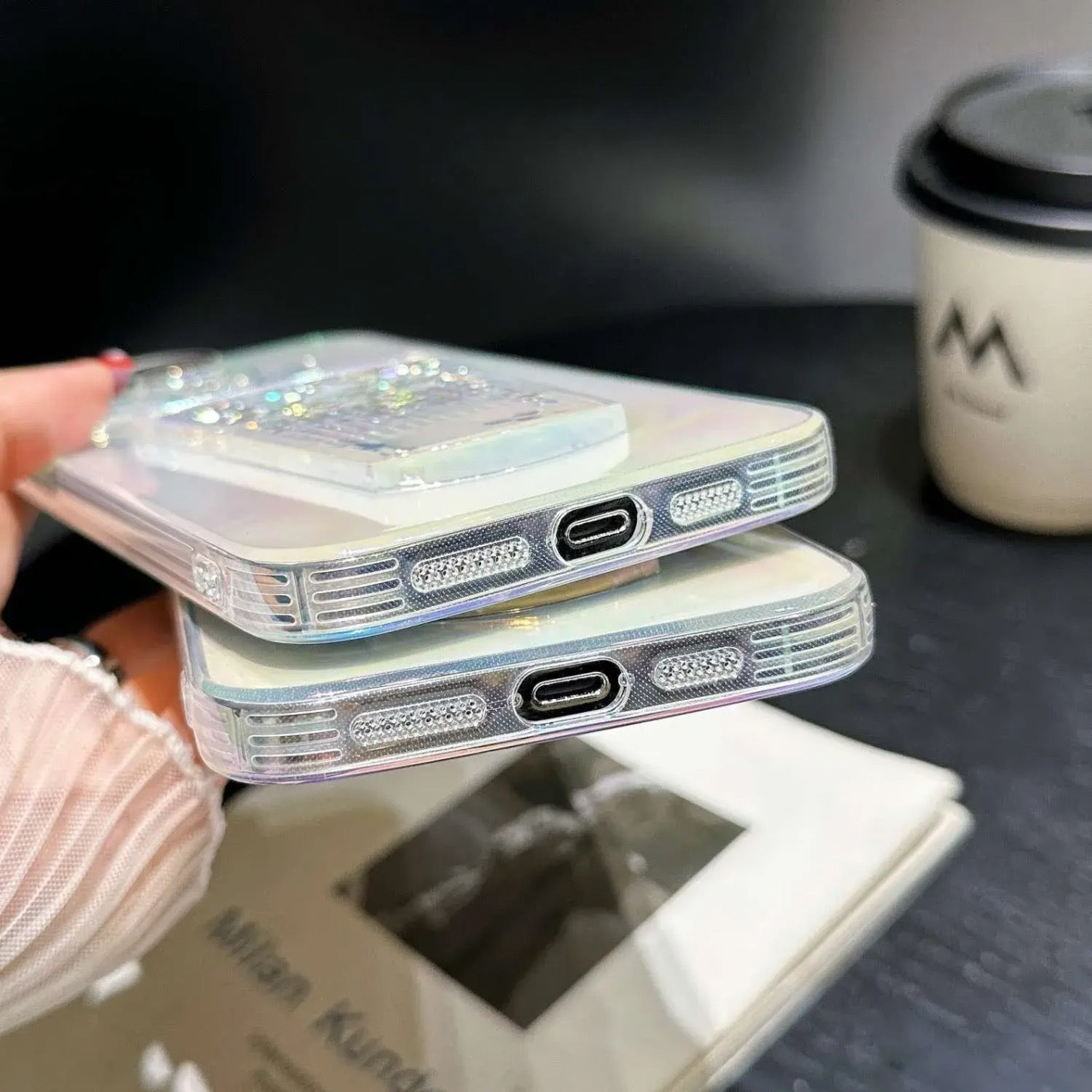 iPhone Case Quicksand Bottle Design B