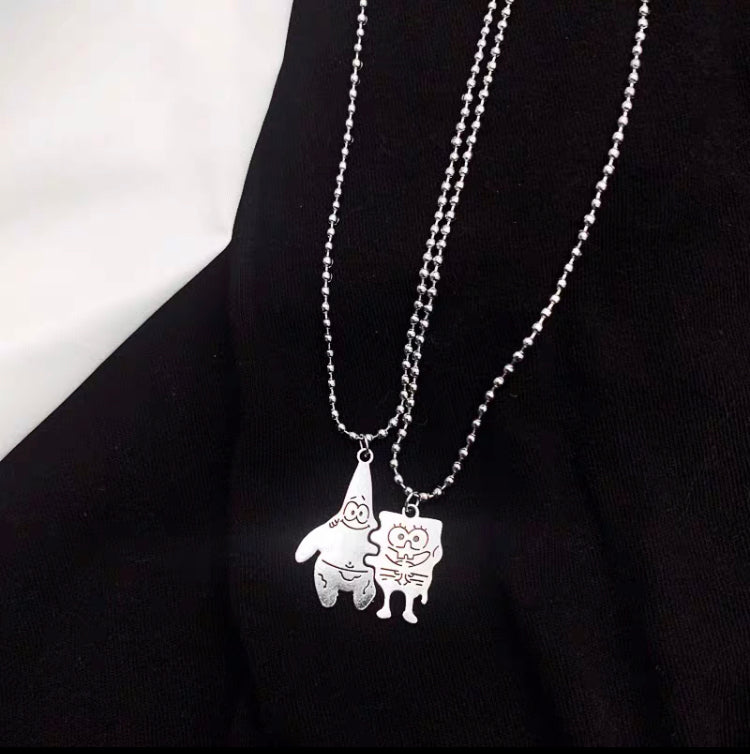 Necklace Couples SpongBob Design