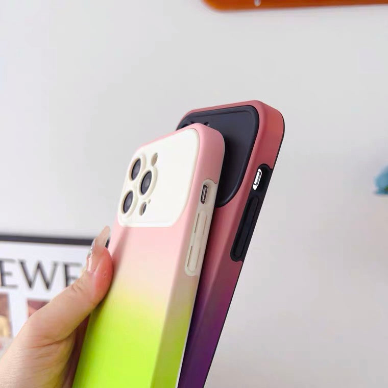 iPhone Case Gradient Color Series with Large Window(With Logo)