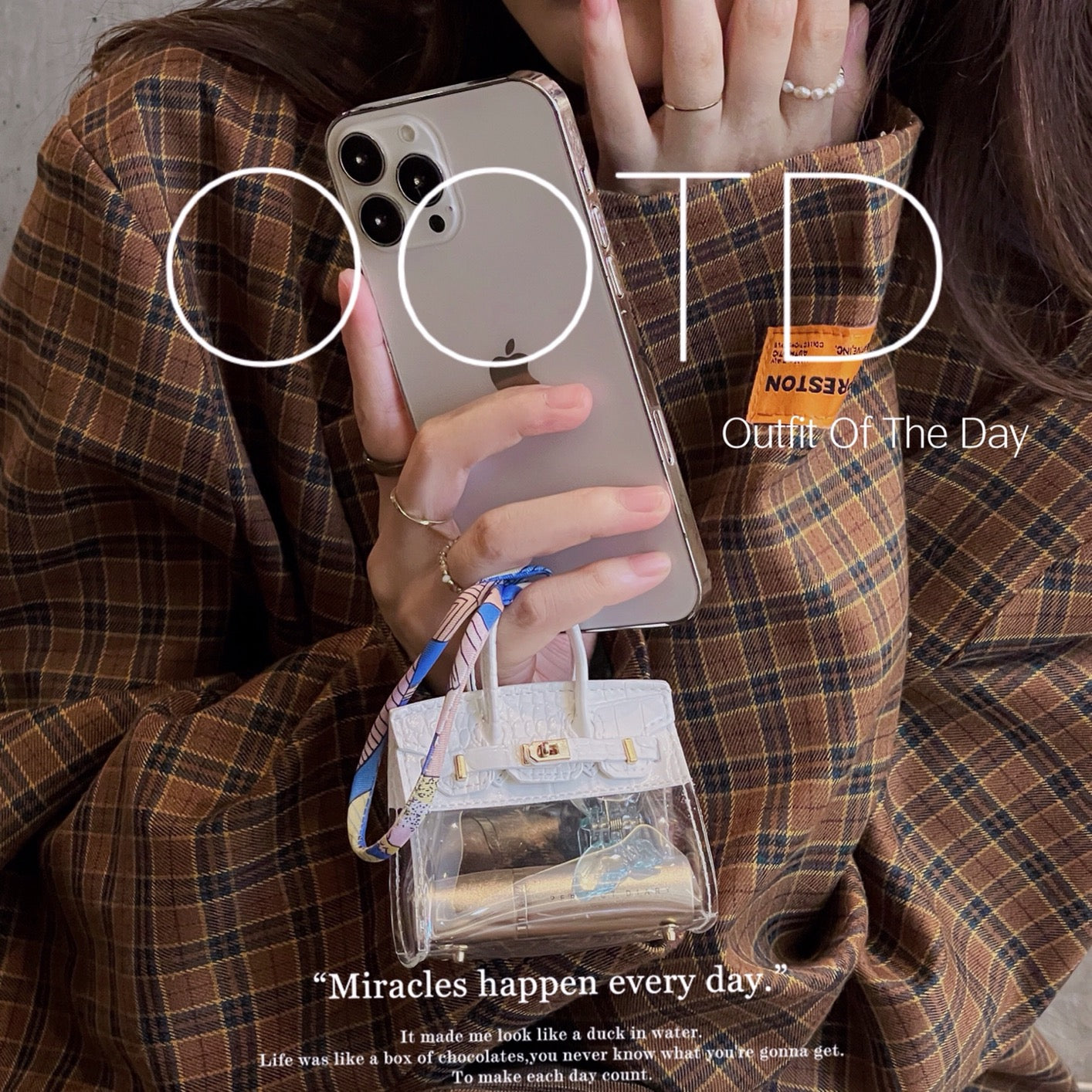 AirPods Case Mini Bag Design A-6(Colors Series B）