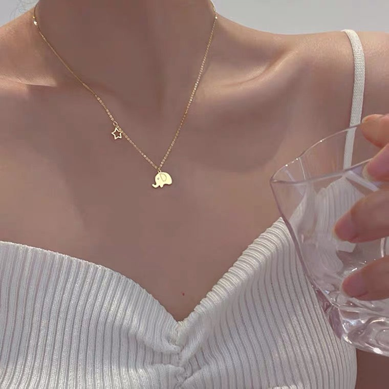Necklace Cute Baby Elephant Design