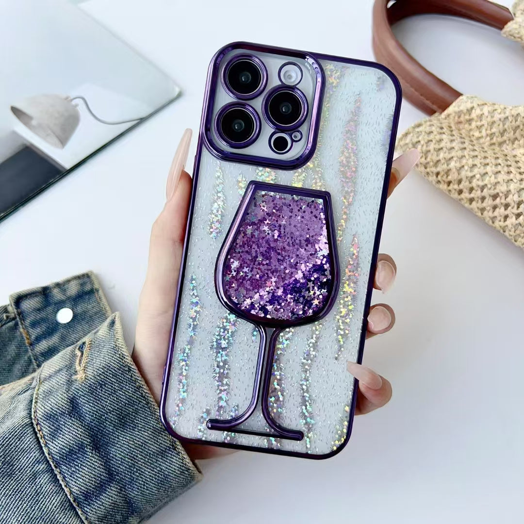 iPhone Case Red Wine Glass Design(Colors Series A)