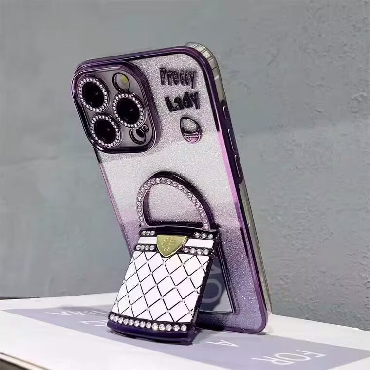iPhone Case Bag Design A with A Mirror Stand