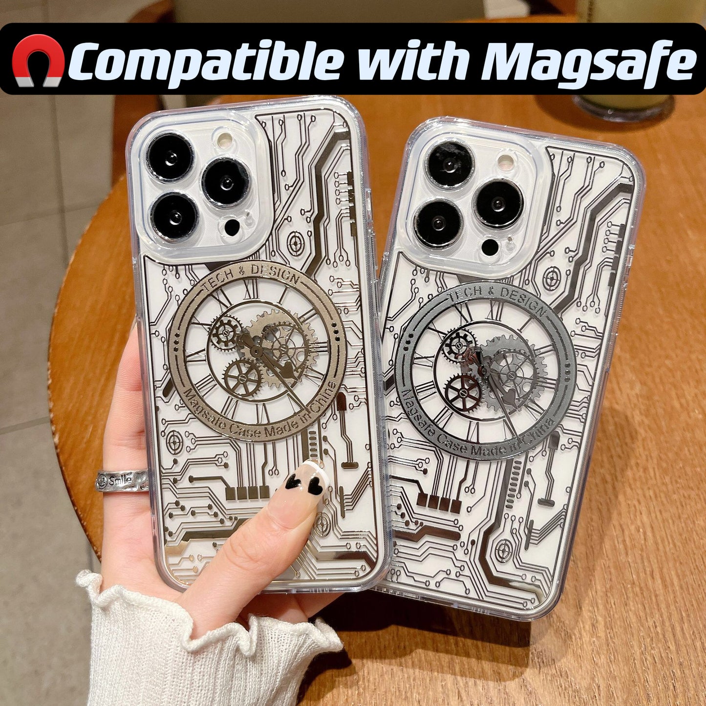 Phone Case Mechanical Watch Design